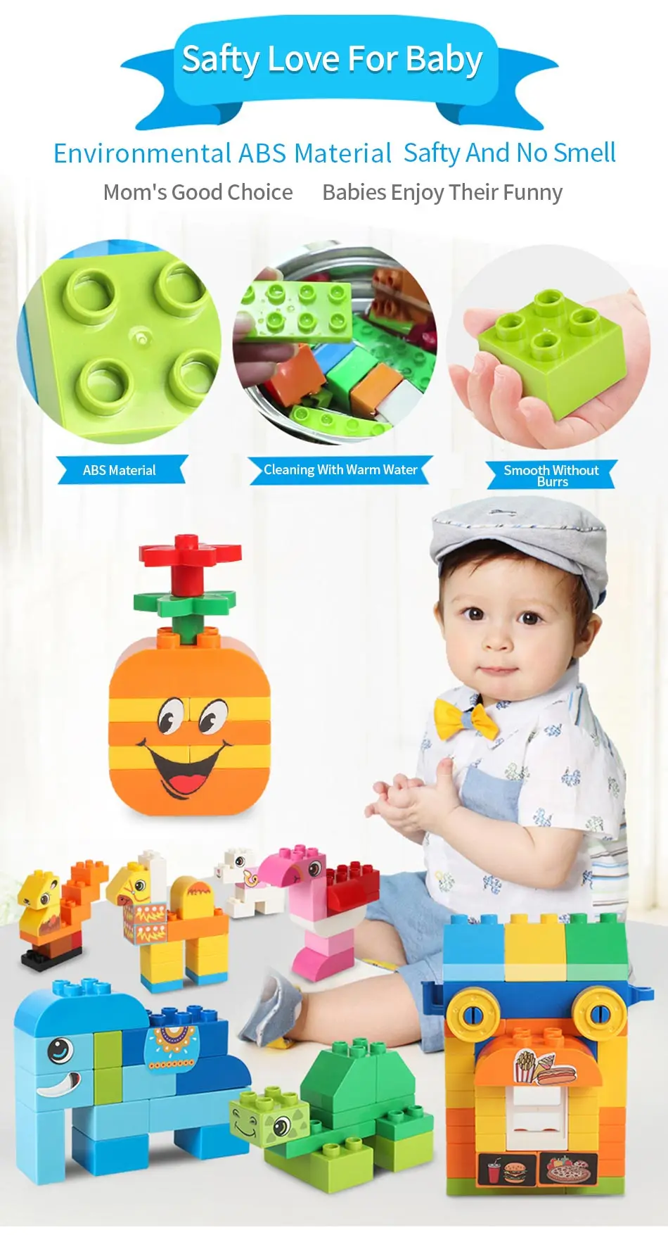 Blocos de Construção Colorida em Massa Tijolos com a com a Figura Tamanho Grande Presente Instrução Etiqueta Brinquedo Figura Acessórios Compatíveis Duploed 72 260 Pcs 9 presente adesivo colorido tijolos a granel com