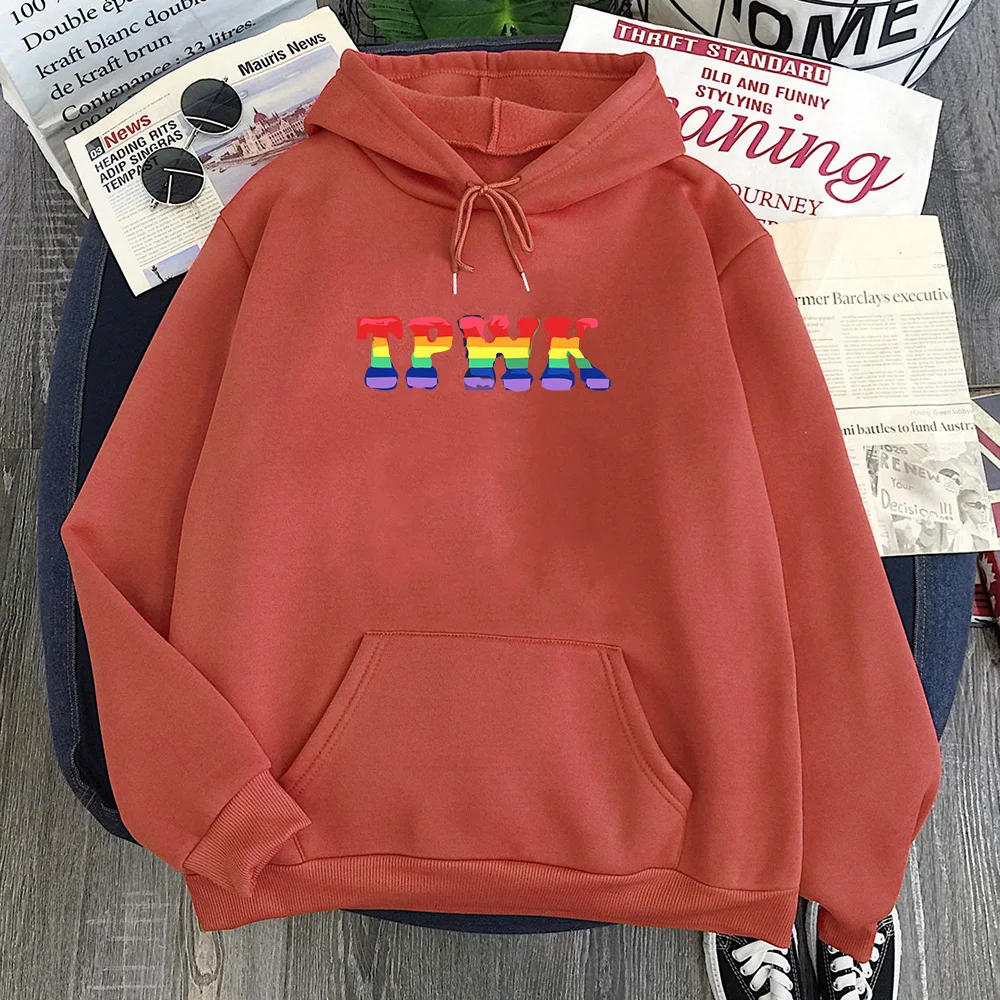 

Treat People with Kindness Hoodies Streetwear Women Rainbow Harry Styles Vintage Sweatshirt Print Graphic Hoodies