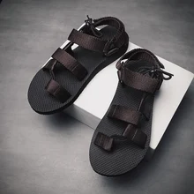 Новые мужские сандалии Летняя вьетнамская обувь сандалии-гладиаторы мужские спортивные сандалии шлёпки с закрытыми пальцами