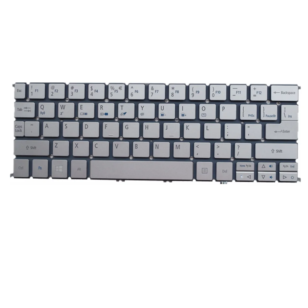 

Клавиатура для ноутбука ACER для Aspire S7-191, серебристая, американская версия