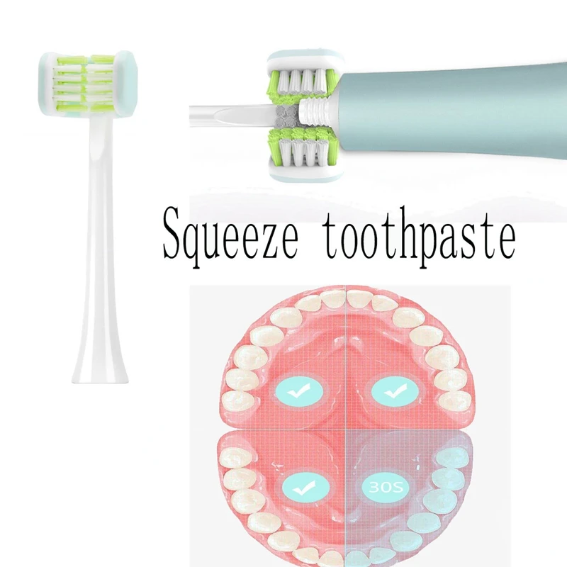 U-Shaped Three Side Electric Toothbrush Replacement Brush Heads Deep Cleaning Included Wraps Teeth Toothbrush U-Shaped Three Side Electric Toothbrush Replacement Brush Heads Deep Cleaning Included Wraps Teeth Toothbrush