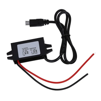 

Car Charger DC Converter Module 12V To 5V 3A 15W with Micro USB Cable