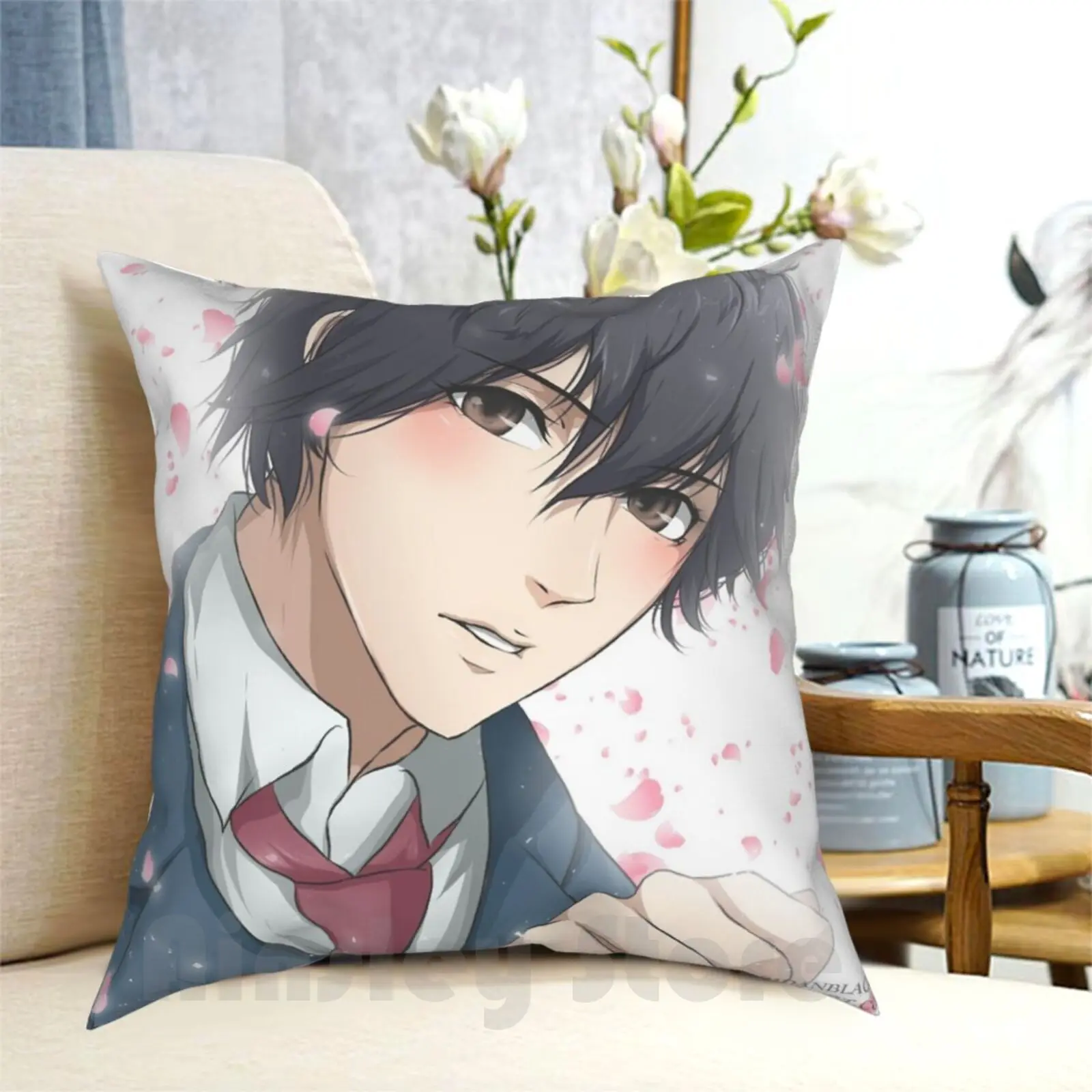 Mabuchi Kou Подушка Чехол с принтом домашняя мягкая подушка Аниме Манга АО Хару ездить