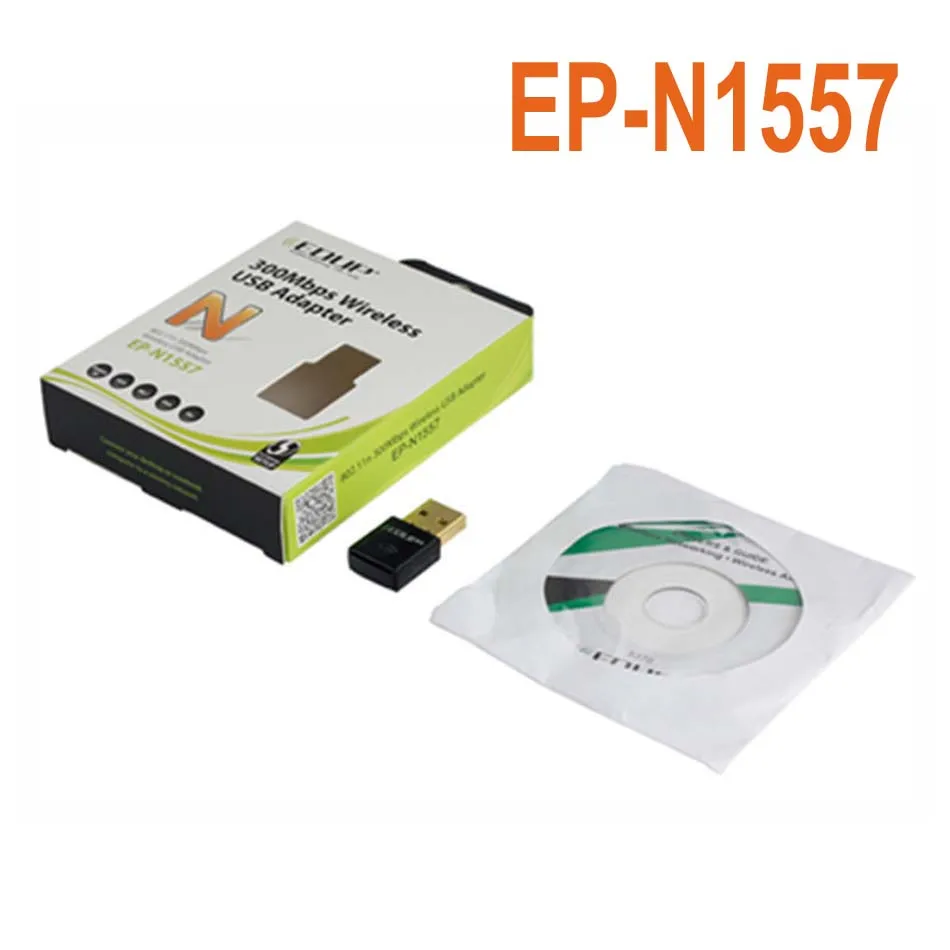 EDUP EP-N1557 Realtek RTL8192EU 300Mbps USB WiFi 어댑터 2.4GHz 무선 네트워크 카드 동글 도매 100 개/몫