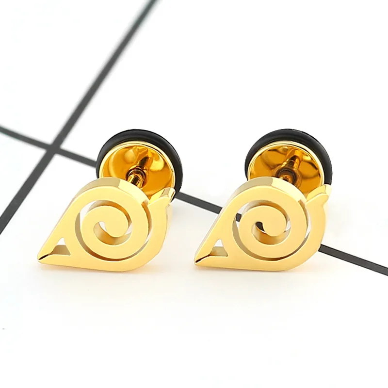 Stud Earrings Titanium steel Stud Earrings Anime For Women Girls Fashion Geometric Ear Jewelry Birthday Gifts 1 Piece / Pair