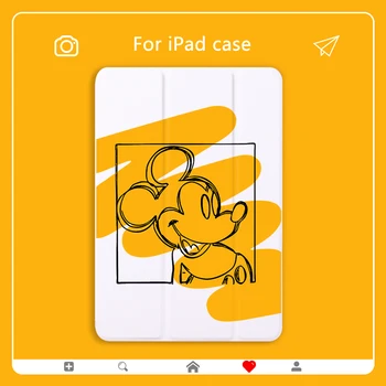 

Cartoon Case for ipad Mini 2 3 4 PU Leather Cover Mouse Creative Case For iPad Air 2 3 12.9 11 9.7 inch ipad pro 2018 Protective