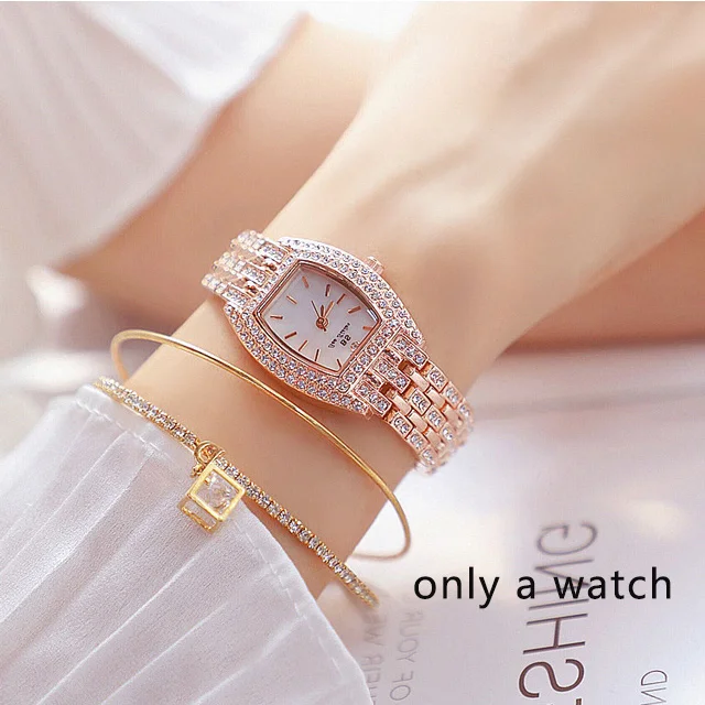 Relogio feminino женские часы золотые Роскошные брендовые алмазные квадратные Кварцевые женские наручные часы женское из нержавеющей стали часы - Цвет: rose-gold