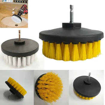 

Hollow And Solid Electric Drill Hand Drill Disc Cleaning Brush Carpet Mat Round Brush Power Drill Attachment Car Tool Hand-held