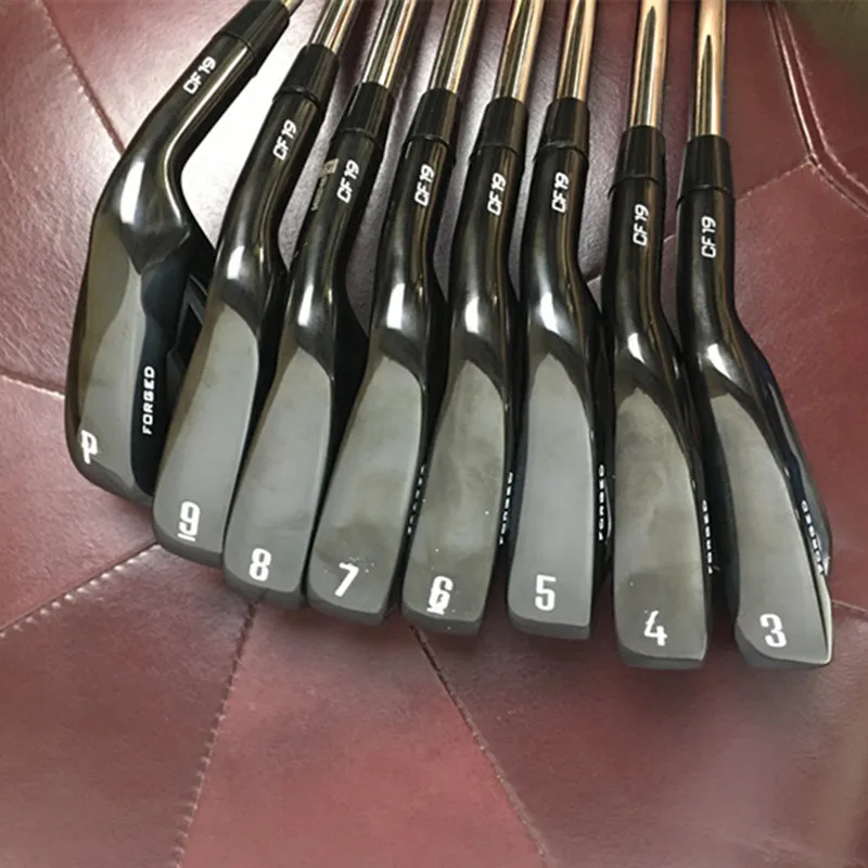 Brand New 8PCS Black APEX Iron Set CF-19 APEX Golf Irons Golf Clubs 3-9Pw R/S/SR Flex Steel/Graphite Shaft With Head Cover