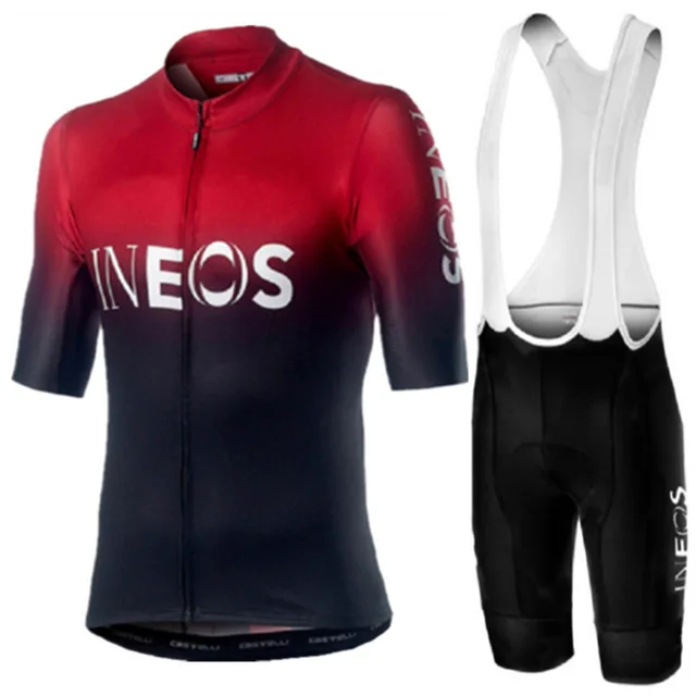 nuevo INEOS verano ciclismo Conjunto Jersey transpirable equipo de carreras de bicicleta deporte Jersey hombre ciclismo rop - Цвет: 1