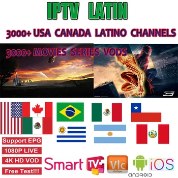 

South America IPTV Spain Latino IPTV Subscription Portugal Chile USA Argentina Mexico Adult Cinema For Android Smart TV Enigma 2