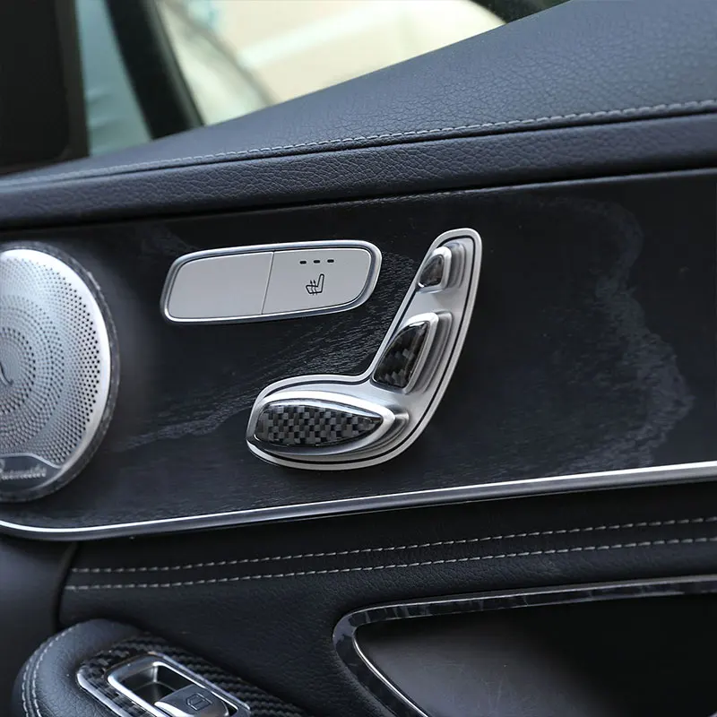 Внутренняя наклейка с блестками для кнопки сиденья Mercedes Benz E Class W213 E200 E300 GLC W205 X253