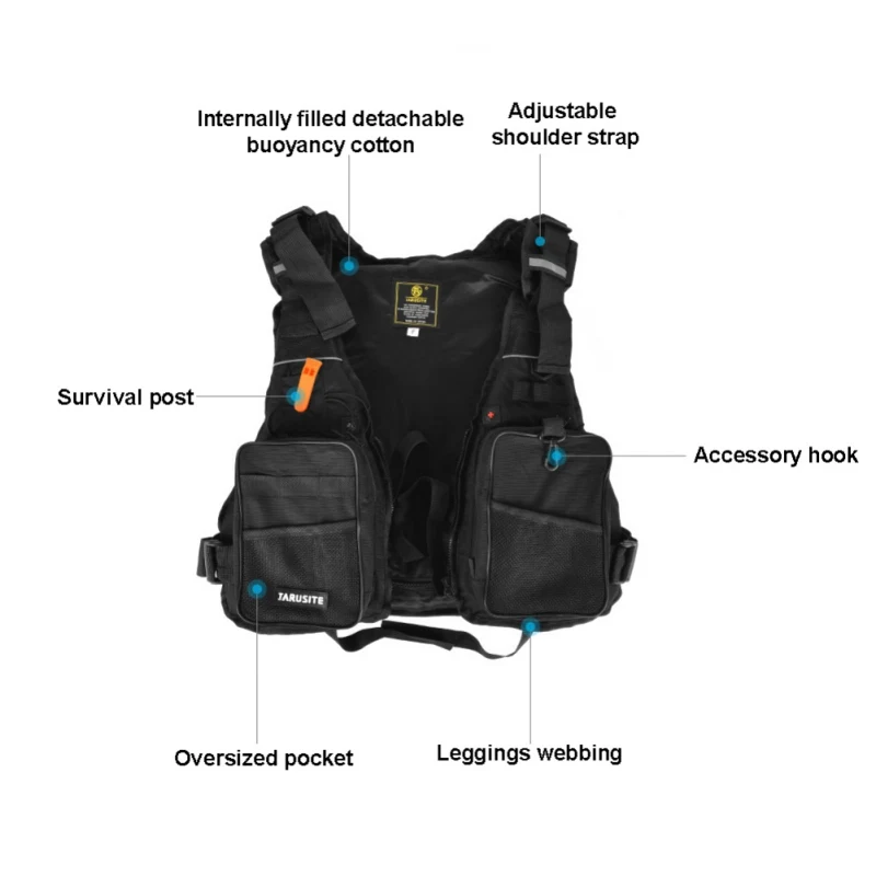 Men Women Floating Life Vest Soft Comfortable Lightweight Breathable Swimming Jacket Safety Waistcoat Survival Utility Vest