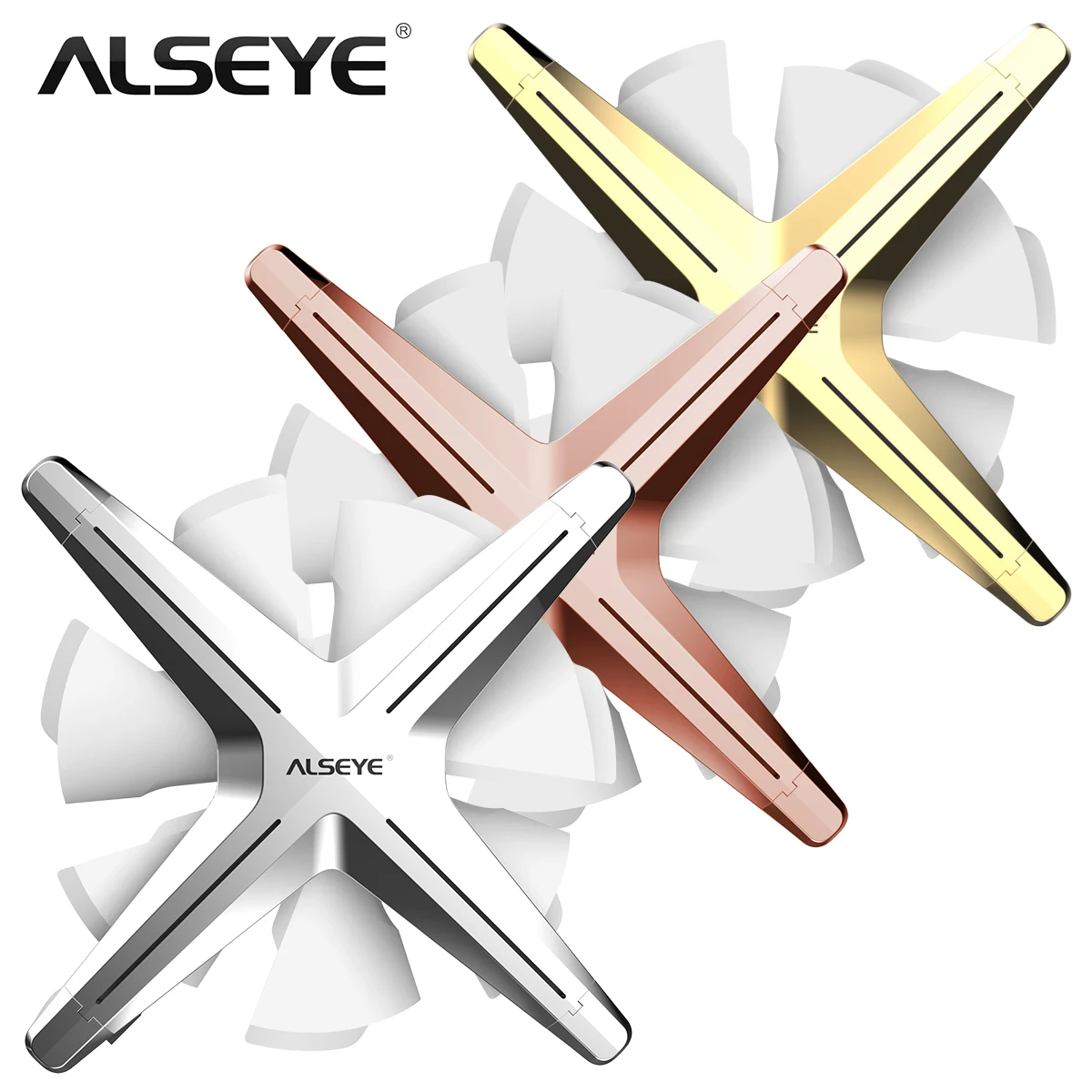 KINERA Freya Hybrid technology 3BA Knowles 1DD ?ALSEYE X12 Adjustable RGB 120mm 3-pieces Computer Case Fan Set PWM Appearance Plating Process Compatible with Sync 3pin VDG MB
