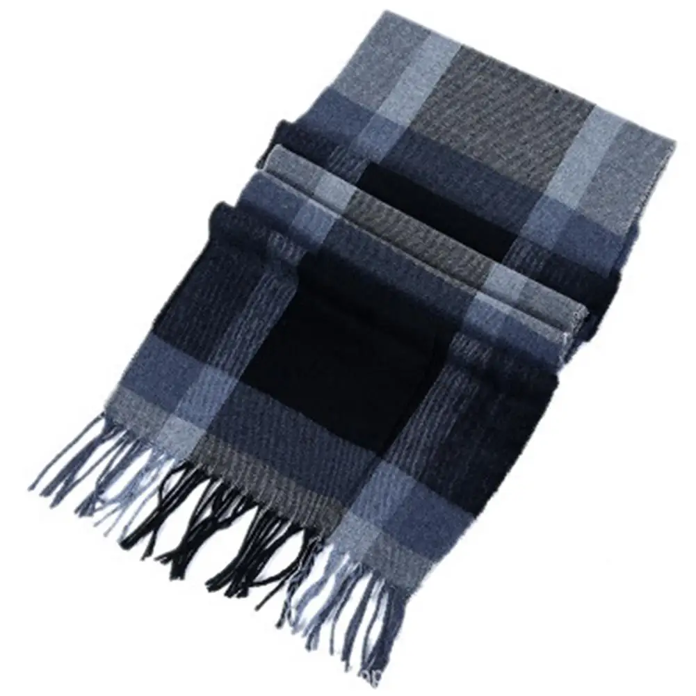 MISSKY шарф для взрослых женщин и мужчин, шерстяной клетчатый шарф, зимний кашемировый шарф для женщин и мужчин, деловые длинные шали - Цвет: 19