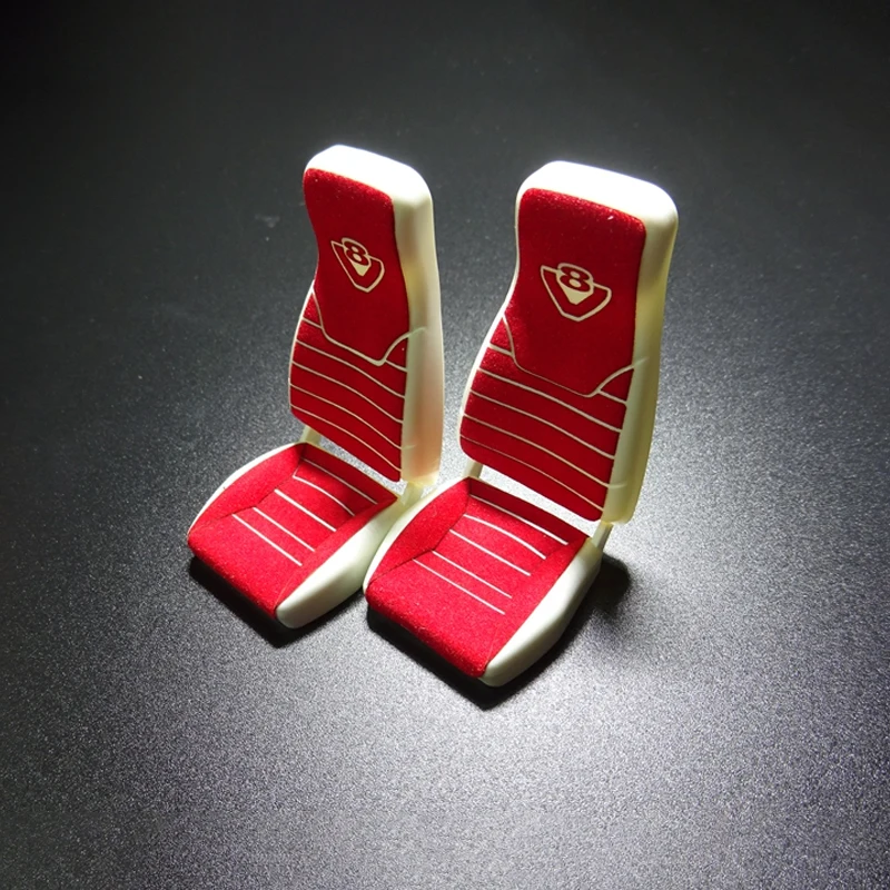 DIY Car Seat Suede Decorative Stickers for 1/14 Tamiya Scania R730 R470 R620 RC Car Trucks Cab Seats Upholstery DIY Accessories