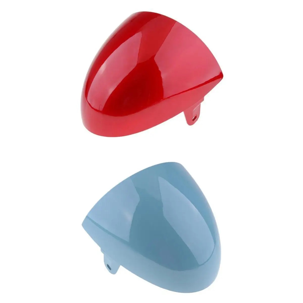 MagiDeal 2 Pcs Motorcycle ABS Rear Seat Cowl Cover for Cafe Racer Blue+Red