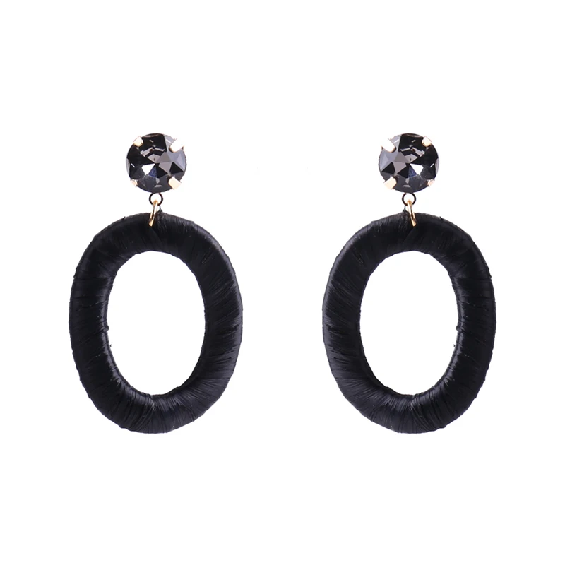 

Badu O Letter Drop Earrings Women Set Crystal Ribbon wrapping Dangle Earring 2019 Fashion Jewelry Drop shipping and wholesale