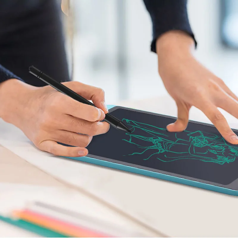 Цена Новый 8,5 12 дюймов ЖК дисплей планшет для письма частично стирания доска для рисования электронный Толстая ручка подсветка колодки цифровой ...