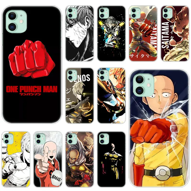 Модный силиконовый прозрачный чехол с аниме One Punch Man Genos для Apple iPhone 11 Pro XS Max X XR 6 6s 7 8