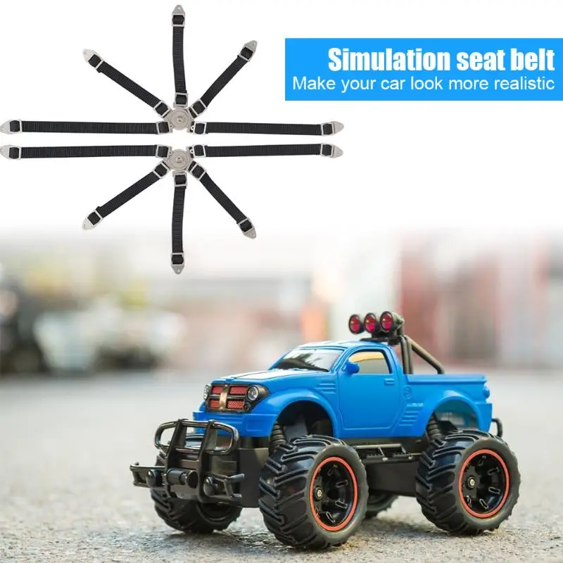 

2pcs Simulated Driver Seat Belt with Sufficient Durability and Toughness for 1/10 RC Crawler Car Axial Toys Universal