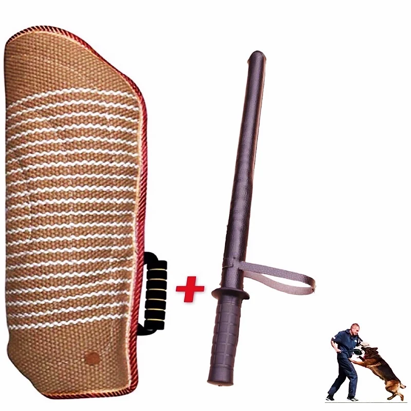 Jute Thickened Dog Bite Sleeves Bite Stick Guard Dog Police Dog Training Supplies Pet Products German Shepherd Belgian Malinois dog training supplies