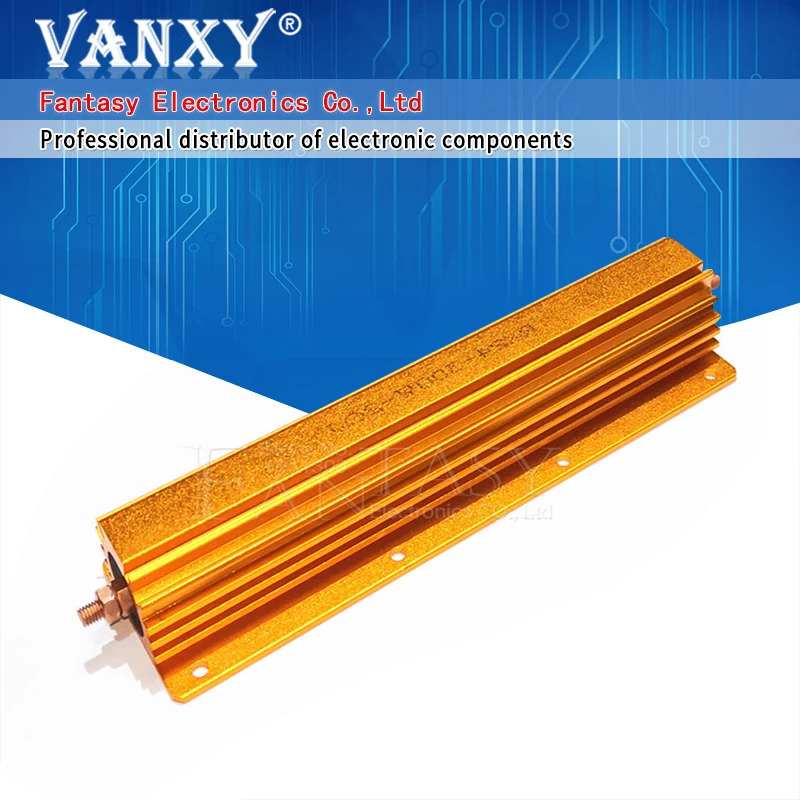 300W Aluminum Power Metal Shell Case Wirewound Resistor 0.1R ~ 100R 0.1 0.5 1 2 2.5 3 4 5 6 8 10 20 50 100 ohm | Электронные