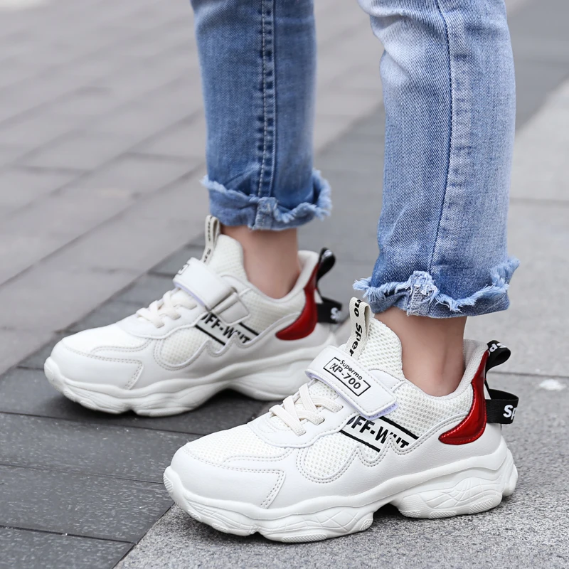 

2019 New Autumn Kids Shoes Mesh Color Matching Children's Tennis Breathable Sport Shoes Fashion Footwear Girls Boys Sneakers