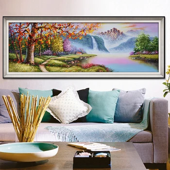

5D Diamond Painting By Numbers Full Square Landscape Oil Painting Cross Stitch Diamond Mosaic Kits Art Pictures Home Decor
