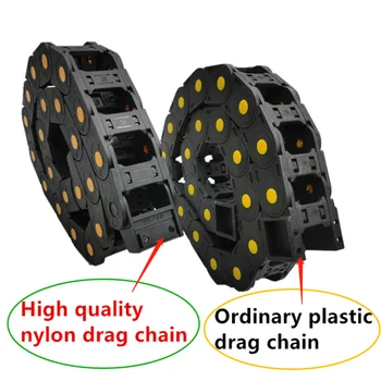 

R55 25*38mm High quality nylon Cable Drag Chain Wire Carrier with end connector for CNC Router