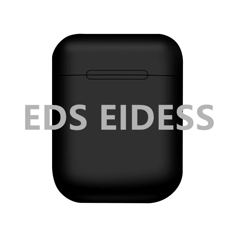 I12 TWS Мини Беспроводная bluetooth-гарнитура 5,0, стерео наушники с зарядным устройством, микрофоном для huawei Xiaomi, полноразмерный смартфон - Цвет: Черный