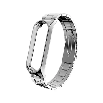 

Suitable for Xiaomi Mi Band 3 Metal Wristband Smart Watch Wristband, Screwless Stainless Steel Band Bracelet