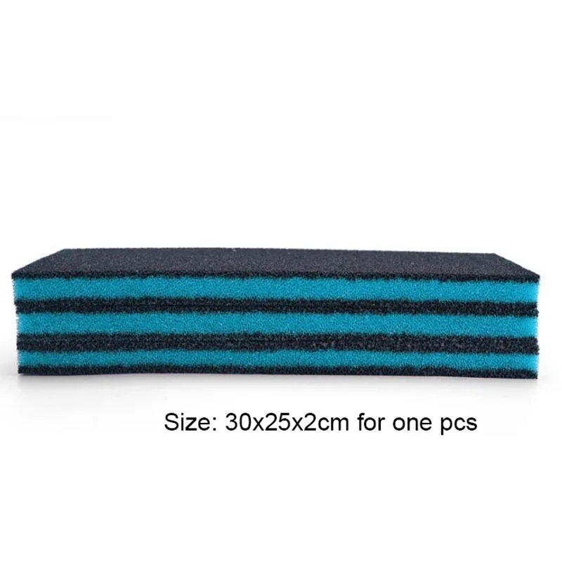 

30cmx25cmx2cm Activated Carbon Filtration Foam Aquarium Fish Tank Biochemical Filter Sponge Pad Skimmer Sponge Supply Tank