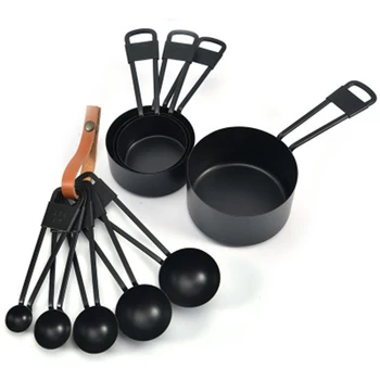 

9Pcs Kitchen Measuring Spoons Teaspoon Coffee Sugar Scoop Cake Baking Flour Measuring Cups Kitchen Cooking Tools
