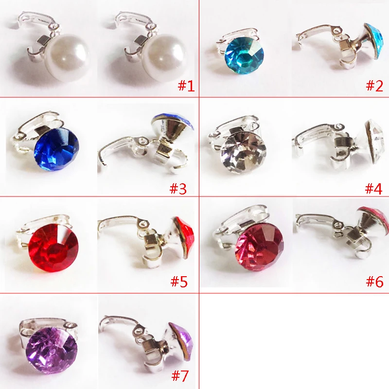 10Beads Fashion Women Hair Claws Clamp Rhinestone Small Hair Clips Girls Hair Accessories Bridal Wedding Jewelry Headwear 3