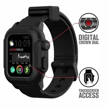 

BEESCLOVER Watch Bands for Apple Watch Band 4 Silicone Strap 44mm 40mm Bracelet Smart Watch Accessories Case