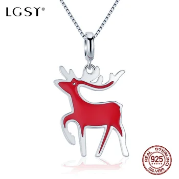 

LGSY DP054 925 Sterling Silver Santa Claus Pendant Romantic Pure Silverware Fashion Jewelry Necklace Pendant Fine Jewelry Making