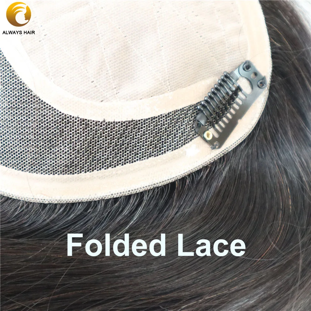 TP19 1" шелковая основа Топпер с шелковистыми клипсами волосы Топпер 120% плотность корейские девственные человеческие волосы для женщин