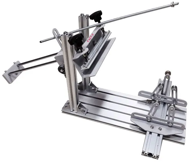 Calca Manual Cylinder Screen Printing Press, for Pen / Cup / Mug / Bottle (with 10in Squeegee)
