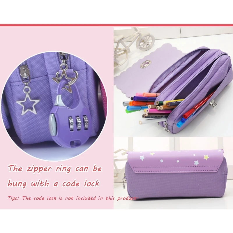 Мультяшный карандаш Принцесса чехол для школьниц пенал вместительный ручек