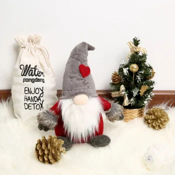 

Christmas Decorations For Home Swedish Christmas Santa Claus Tomte Standing Long Hat Gnome Plush Doll Home Decor