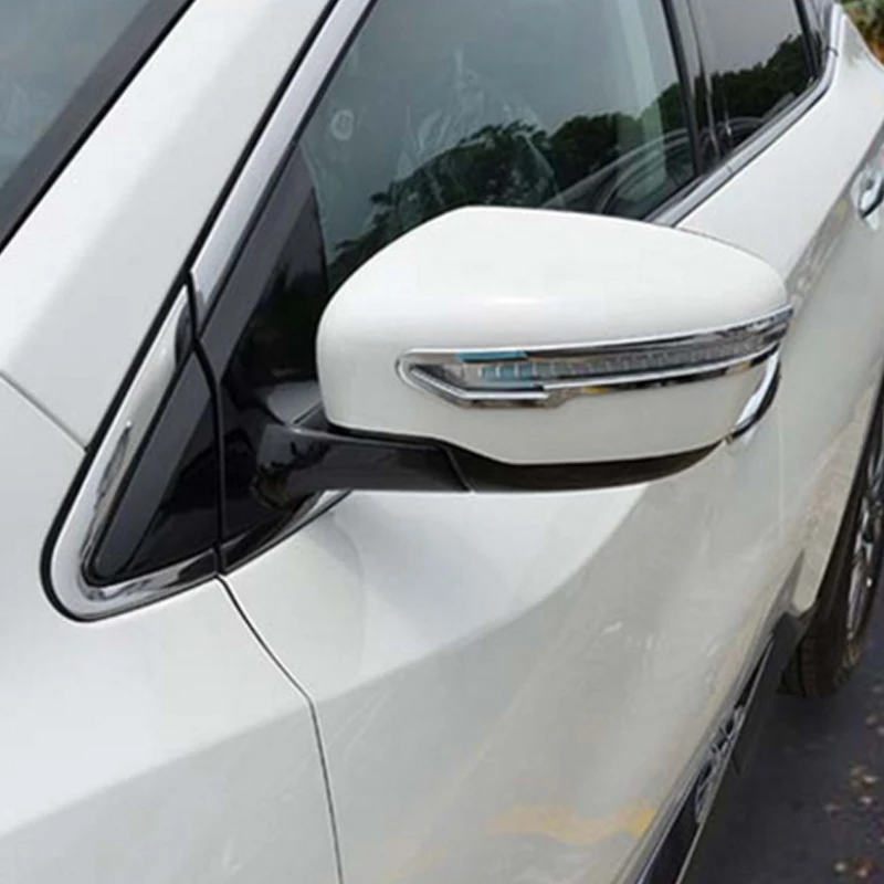 Modification For Nissan for X-Trail 2014 2015 2016 2017 ABS chrome car rearview mirror design cover decoration 2pcs | Автомобили и
