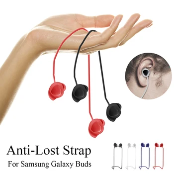 

1PC Soft Silicone Lanyard Anti-Lost Strap Hanging Neck Rope for Samsung Galaxy Buds Earphone Accessories