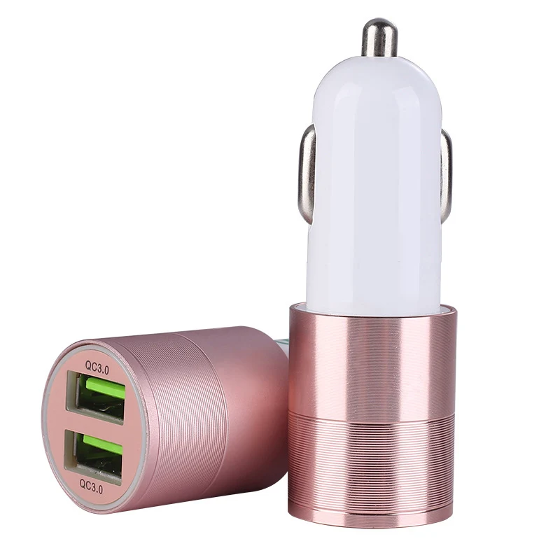 Быстрая, USB Автомобильное зарядное устройство с быстрой зарядкой прикуривателя новое поступление