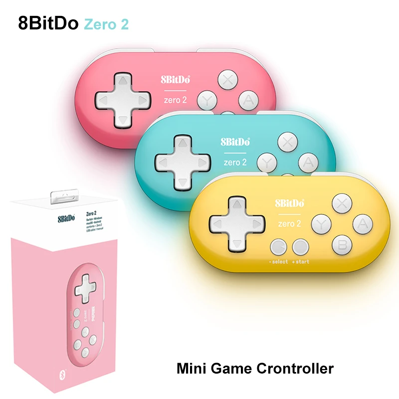 8bitdo Zero 2 Bluetooth Gamepad Wireless Joypad For Nintendo Switch Windows Android Macos Raspberry Pi Mini Game Crontroller Gamepads Aliexpress