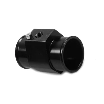 

34mm Joint Pipe Car Auto Water Temperature Sensor Adapter Black With Clamps