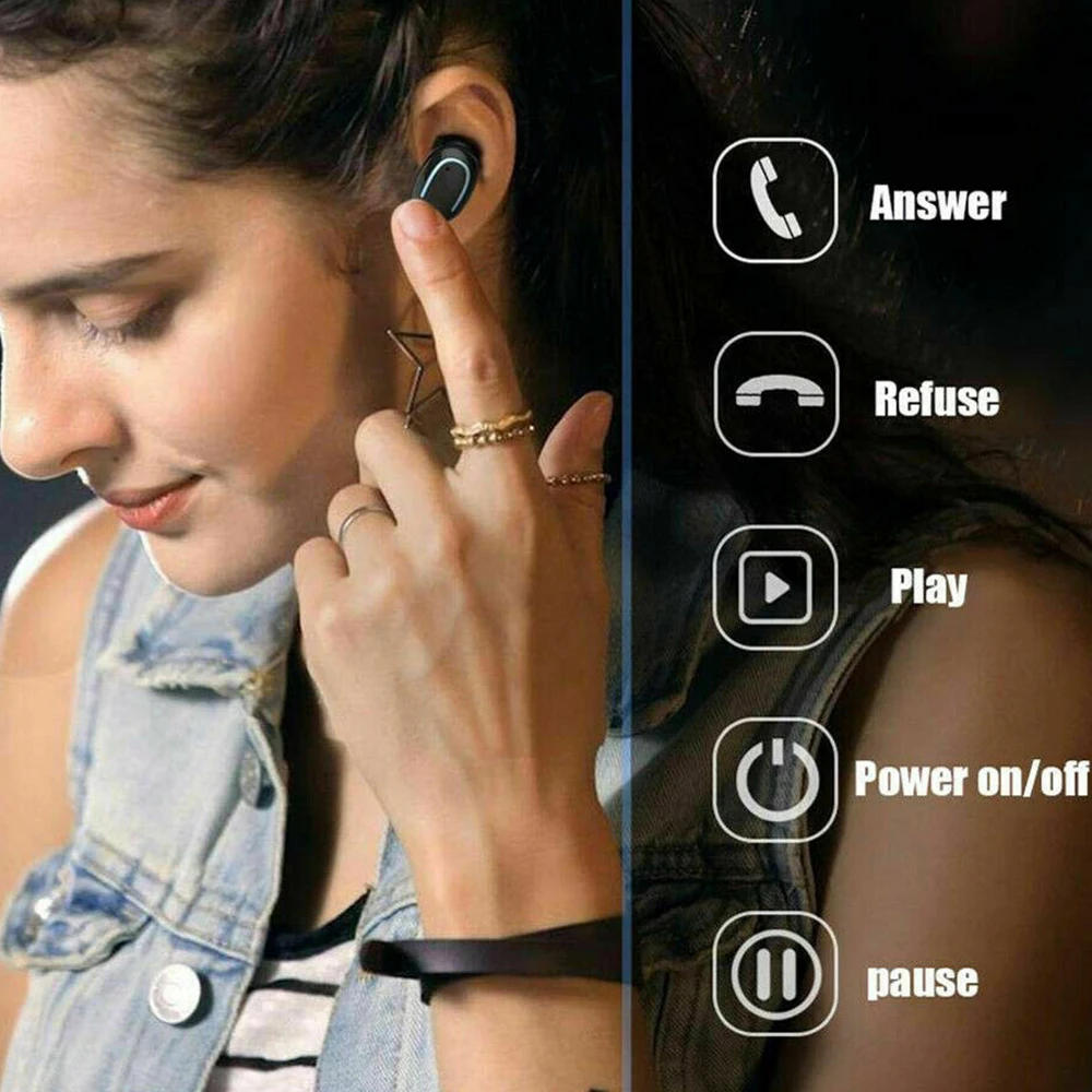 Bluetooth Earphone Wireless Blutooth 5 0 Earphone Handsfree Headset Sports Earbuds Gaming Headset Stereo Earbuds With Mic