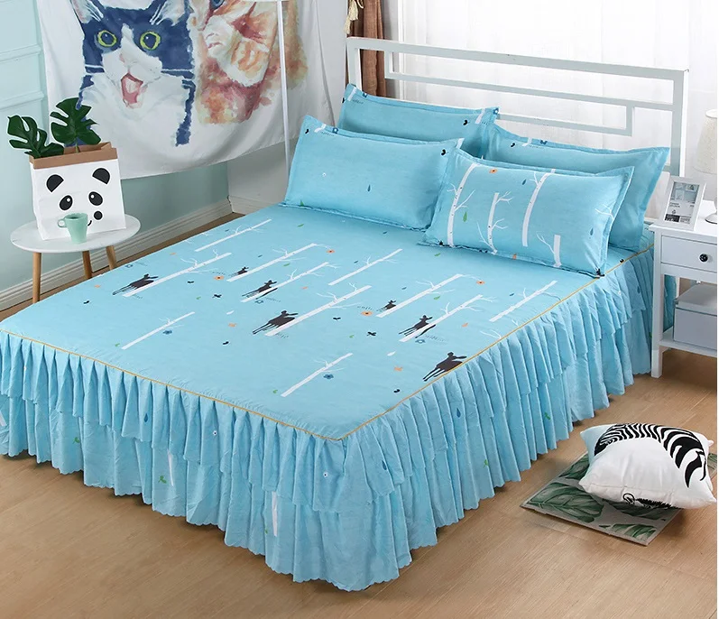 Bedspread-15 Комплект постельного белья из 3 предметов, современное модное покрывало, домашний текстиль, постельные принадлежности, мягкая кровать, юбка, 120x200 см/180x200 см, включая наволочку - Цвет: Bedspread-15