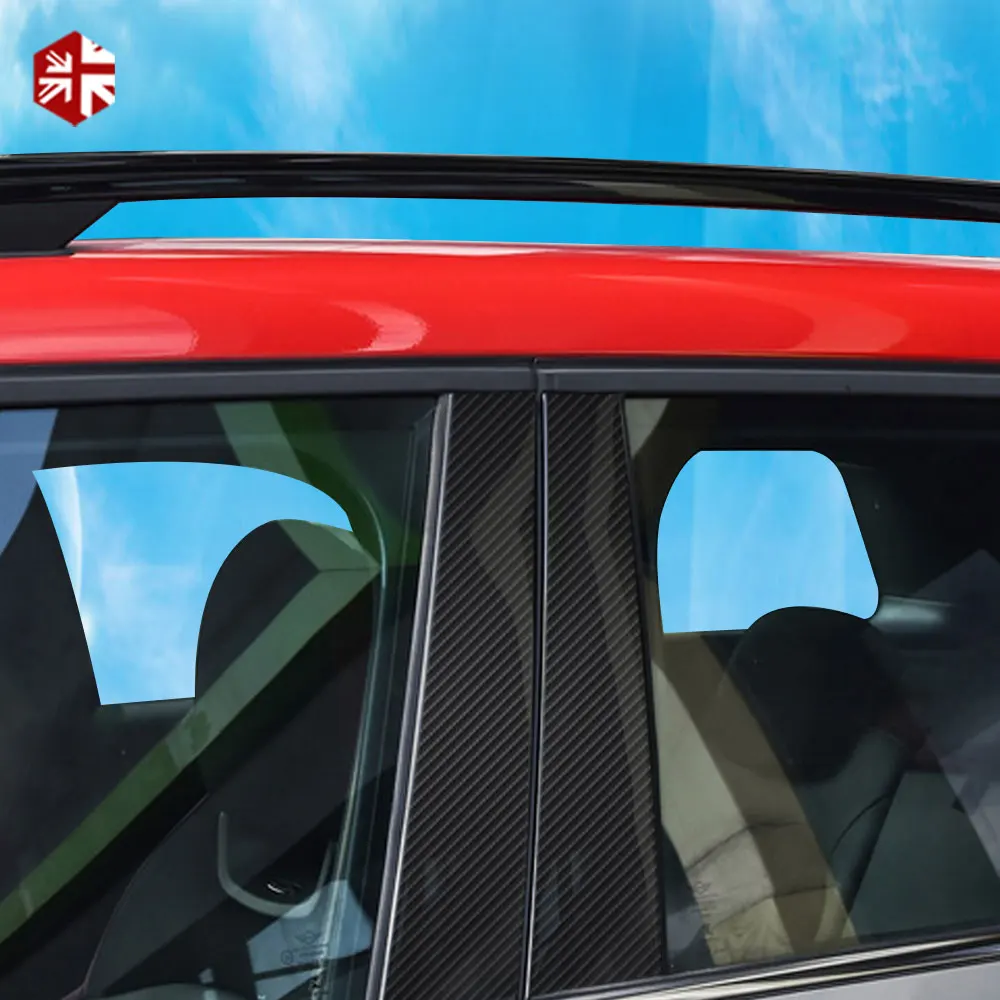 5D виниловая наклейка из углеродного волокна для окна автомобиля B образные