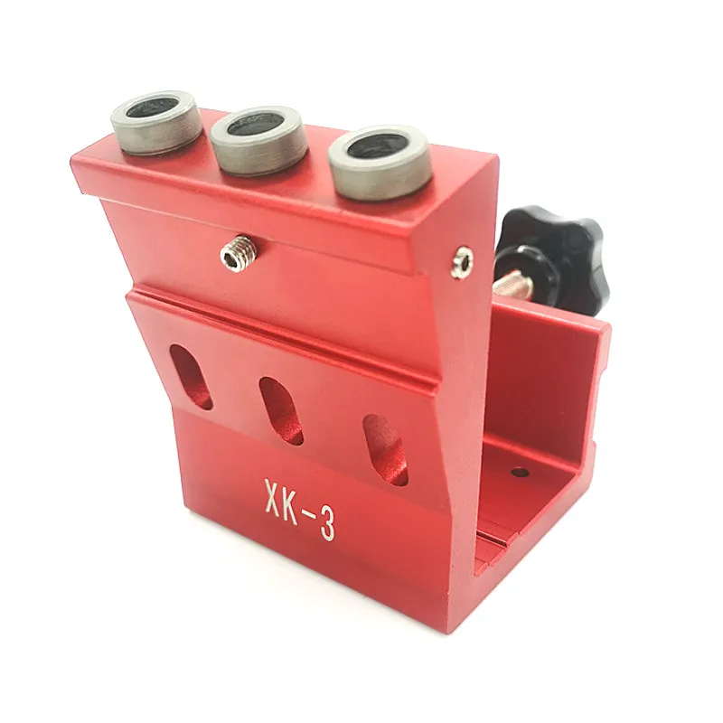 Woodworking Guide Clamp Locator Set 9mm Oblique Hole Drill Locator Wood Assembled Punchers Hole Punching Fixtures Tools